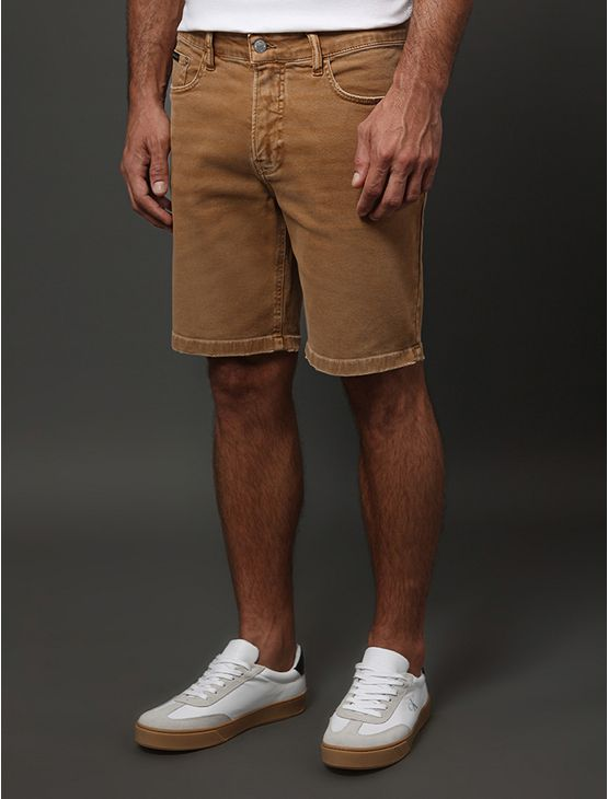 Bermuda Masculina Color 5 Pockets Calvin Klein Jeans - Havana Bermuda Masculina Color 5 Pockets Calvin Klein Jeans Havana 36