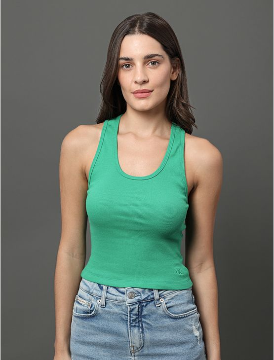 Regata Feminina Nadador Ribana Calvin Klein Jeans - Verde Médio Regata Feminina Nadador Ribana Calvin Klein Jeans Verde Médio Gg Regata Feminina Nadador Ribana Calvin Klein Jeans - Verde Médio Regata Feminina Nadador Ribana Calvin Klein Jeans Verde Médio Gg