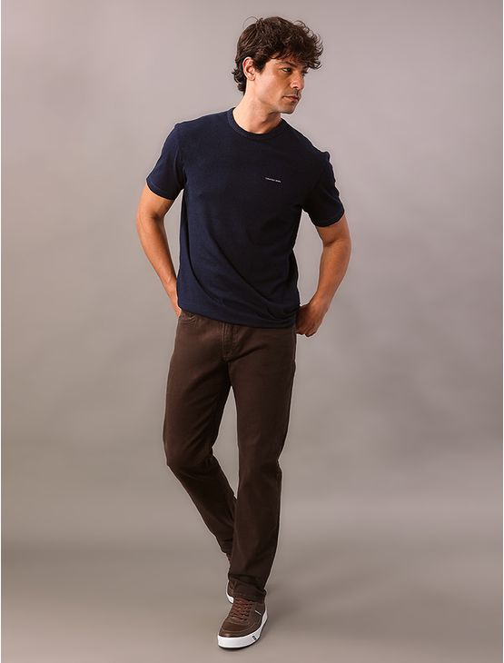 Calça Color Slim 5 Pockets - Marrom Calça Color Slim 5 Pockets Marrom 44 Calça Color Slim 5 Pockets - Marrom Calça Color Slim 5 Pockets Marrom 44