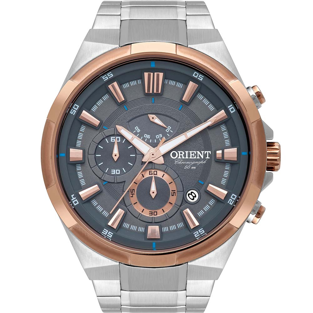 Relógio Orient Masculino Cronógrafo MTSSC017G1SX Relógio Orient Masculino Cronógrafo MTSSC017G1SX