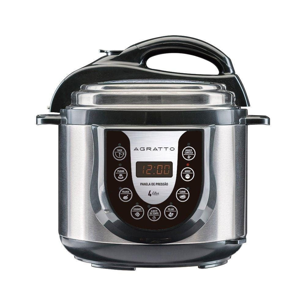 Panela de Pressão Eletrônica PED-01 4L Agratto 110V - 110V