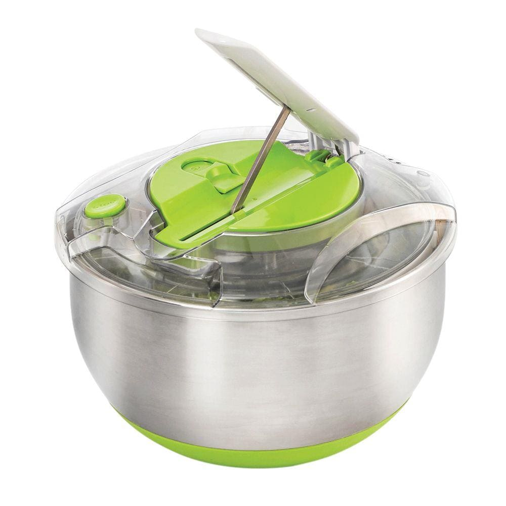 Centrífuga e Secadora de Saladas FRESH Inox / Verde 5 Litros