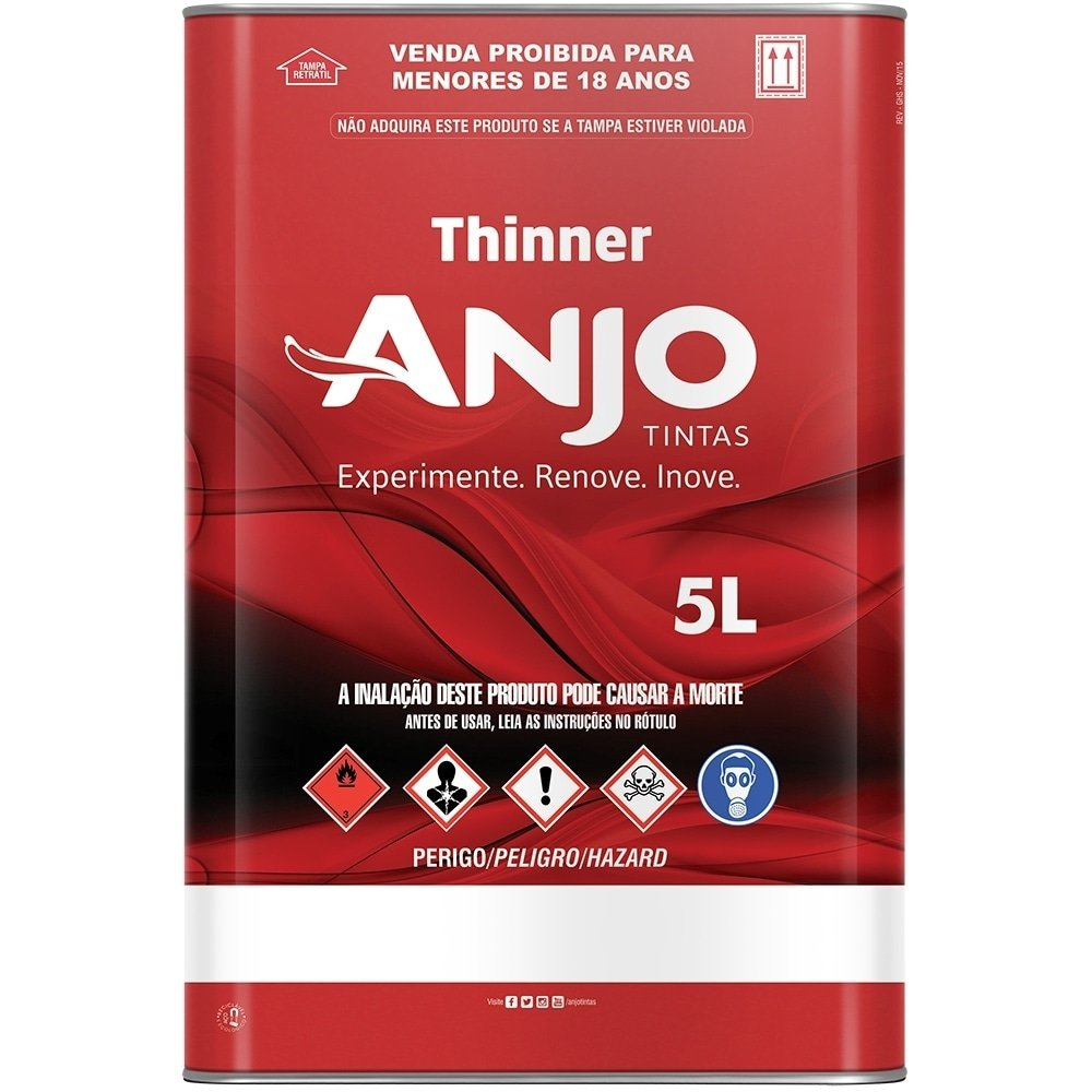 Thinner 2750 5 Litros Emb. c/ 4 un - Anjo