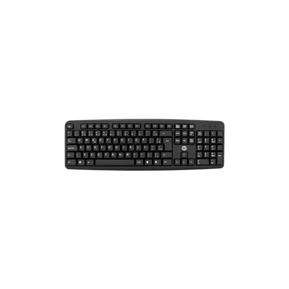 Teclado Bright com Fio USB Preto 014 Teclado Bright com Fio USB Preto 014