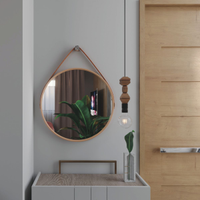 Luminária Pendente Led Opala Madeira Cabo Pp Soquete E27