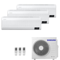 Ar Condicionado Multi Split Tri Split Samsung Wind Free 24000 BTUs 3X9000 Quente e Frio In