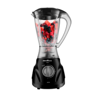 Liquidificador Britânia Black 600W com 3 Velocidades - 110V