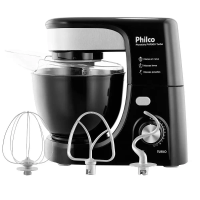 Batedeira Planetária Philco PHP500 Turbo com 11 Velocidades e 500W Preto - 220V