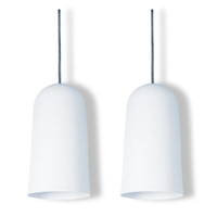 Pendente Copo Max Branco Kit com 2