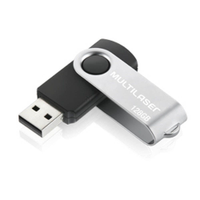 Pen Drive Multilaser PD591 128G Preto