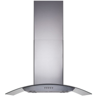 Coifa de Ilha Gourmet Vidro Curvo 90cm 127v - Cadence - 110V