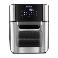 Fritadeira Elétrica Sem Óleo Air Fry Philco Oven PFR2200P 12L - Preta - 110V