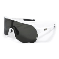 Óculos de Sol para Corrida e Bike Hupi Huez Branco/preto - Lente Preto - Branco - Único