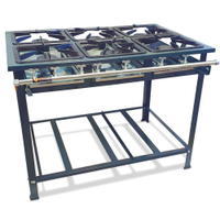 Fogão Industrial 6 Bocas Baixa Pressão P5 de Piso 6QS MetalFour