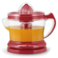 Espremedor de Frutas Mondial E-23 Com Cone Extra e Jarra 1,25 Litros Vermelho - 110V