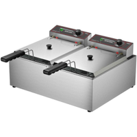 Fritadeira Elétrica Profissional Metalcubas 2 Cubas 10L 220V - 220V