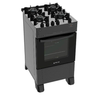 Fogão 4 Bocas a Gás Atlas Mônaco Top Glass Mesa de Vidro e Acendimento Automático Branco Bivolt - Bivolt