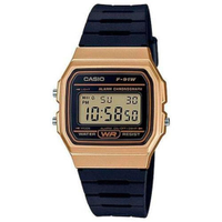 Relógio Casio Masculino Dourado F-91WM-9ADF