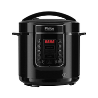 Panela De Pressão Elétrica Philco Ppp01P 6L Preta 220V - 220V