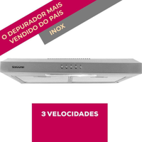 Depurador e Exaustor de ar Slim 60 Cm Inox Suggar - 220V
