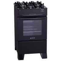 Fogão 4 Bocas a Gás Atlas Mônaco Top Glass Mesa de Vidro e Acendimento Automático Branco Bivolt - Bivolt