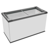 Freezer Horizontal Porta de Vidro 388L Metalfrio Branco 220V