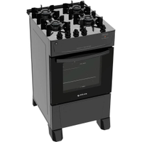 Fogão 4 Bocas a Gás Atlas Mônaco Top Glass Mesa de Vidro e Acendimento Automático Branco Bivolt - Bivolt
