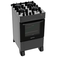Fogão 4 Bocas a Gás Atlas Mônaco Top Glass Mesa de Vidro e Acendimento Automático Branco Bivolt - Bivolt