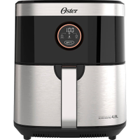 Fritadeira Elétrica Sem Óleo Oster 2 em 1 Preto Inox 4,8L OFRT660 - 220V