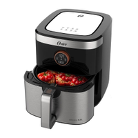 Fritadeira Elétrica Sem Óleo Oster 2 em 1 Preto Inox 4,8L OFRT660 - 220V
