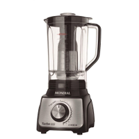 Liquidificador Turbo Mondial 127v 1100w Preto/inox - L-1100 Bi