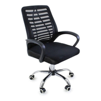 Cadeira de Escritorio Esteirinha Mesh Ergonomica Giratoria - Preto