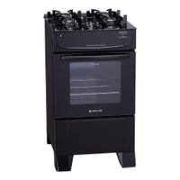 Fogão 4 Bocas a Gás Atlas Mônaco Top Glass Mesa de Vidro e Acendimento Automático Branco Bivolt - Bivolt