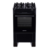 Fogão 4 Bocas a Gás Atlas Mônaco Top Glass Mesa de Vidro e Acendimento Automático Branco Bivolt - Bivolt