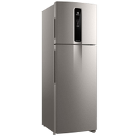 Geladeira Electrolux Inverter Frost Free IF43S Duplex Efficient com AutoSense 390L - Inox - 220V