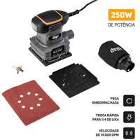 Lixadeira Orbital Elo 250 1400 Opm Wap - 220V