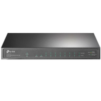 Switch 10 Portas TP-Link - 8 portas Gigabit PoE - 1 porta SFP - TL-SG1210P