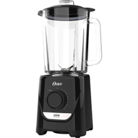 Liquidificador Oster Jarra de Vidro 2,2 Litros Preto 1250W 127V OLIQ520-127 - 110V