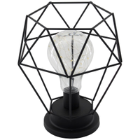 Luminária Vintage Decoração Industrial Luz De Led Amarela