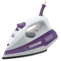 Ferro de Passar a Vapor Black&Decker FX1000 Com Spray e 1200W Branco e Roxo