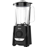 Liquidificador Oster Jarra de Vidro 2,2 Litros Preto 1250W 127V OLIQ520-127 - 110V