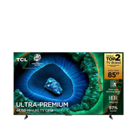 Smart TV 85" QLED 4K TCL Mini LED 85C755 com Processador AIPQ, Google TV, HDR10+, Wi-Fi, Bluetooth, Google Assistente, Dolby Vision e Atmos
