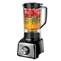 Liquidificador Mondial Turbo Inox L-1000 BI 1000W com 12 Velocidades - Preto/Inox - 110V