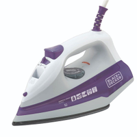 Ferro de Passar a Vapor Black&Decker FX1000 Com Spray e 1200W Branco e Roxo