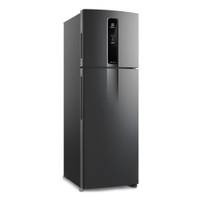 Geladeira Electrolux Frost Free Inverter 390L IF43B Duplex Efficient com AutoSense e Painel Digital - Black Inox Look - 110V