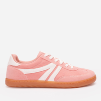 Tênis casual com recortes bicolor ace rosa