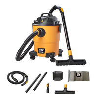 Aspirador de Pó e Água WAP GTW 20 1600W com Motor Universal e 160 mbar - Amarelo/Preto - 110V