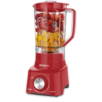 Liquidificador Mondial Turbo Full Red L-900W - 110V