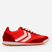 Tênis casual com recortes bicolor ace vermelho