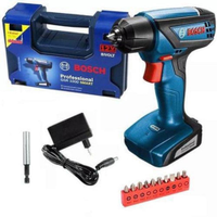 Furadeira/Parafusadeira Bosch GSR 1000 Smart 12V Bivolt Bateria Maleta Bits - Bivolt